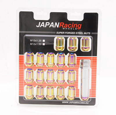 JRN2S-1215N / NEO CHROME JR WHEELS FORGED WHEEL NUTS M12 X 1.5MM JRN2S-1215N / NEO CHROME JR WHEELS FORGED WHEEL NUTS M12 X 1.5MM