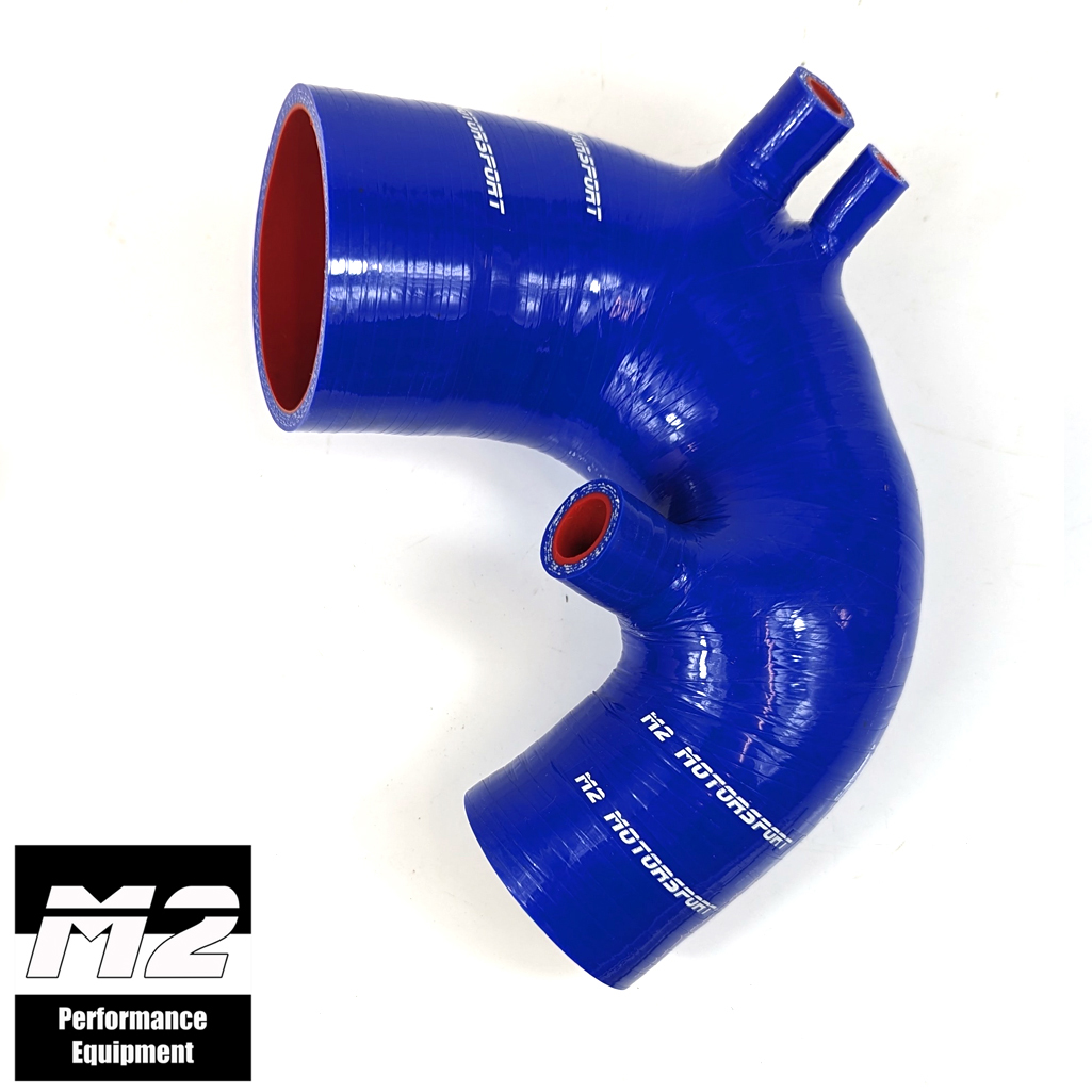 M2-SIH-FIA014BL / SILICONE INTAKE HOSE FOR FIAT 500 ABARTH T-JET - BLUE | M2 MOTORSPORT