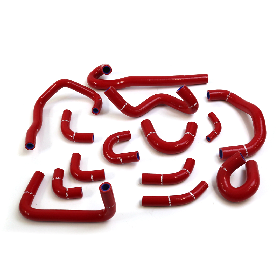 M2-SRH-NIS116RD / NISSAN R33 R34 GTR RADIATOR HEATER HOSES - RED - | M2 MOTORSPORT