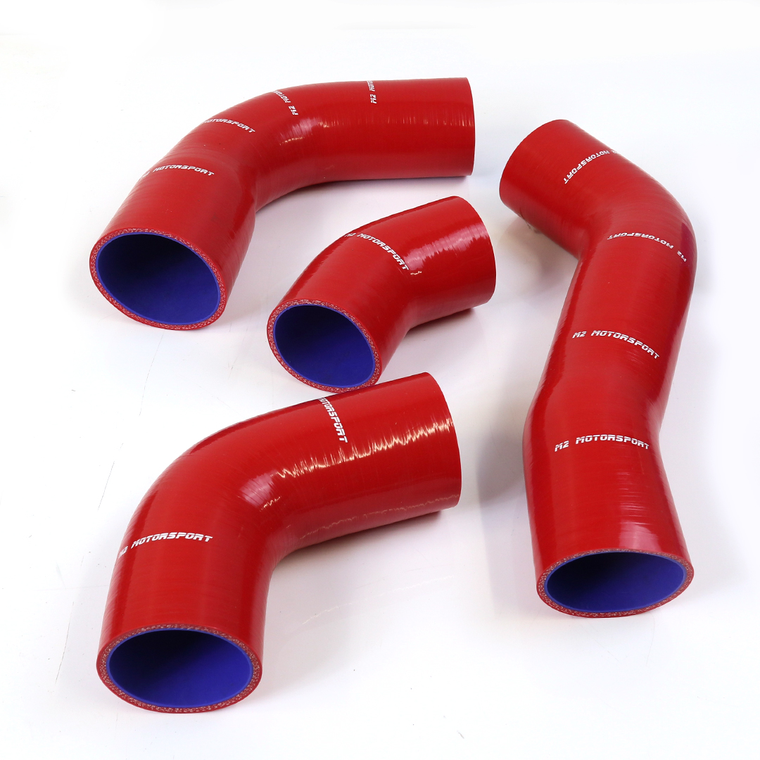 M2-STH-TOY095RD / SUPRA 93-02 JZA80 2JZ SILICONE TURBO HOSES - RED - | M2 MOTORSPORT